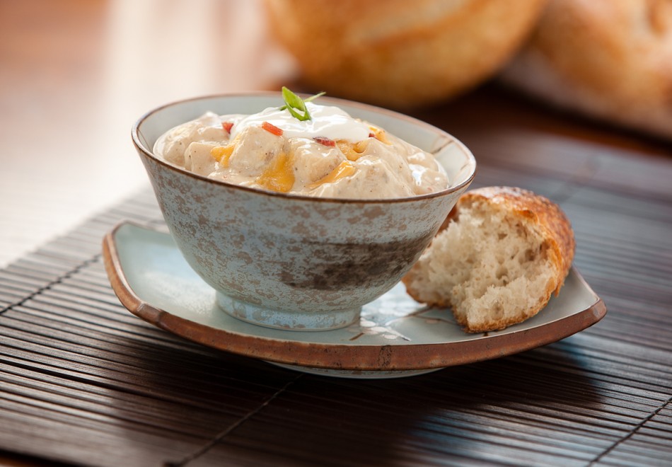 Baked Potato and Cheese Soup